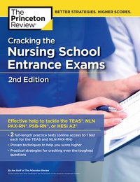 Book Cover for Cracking the Nursing School Entrance Exams, 2nd Edition by Princeton Review