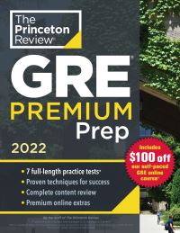 Book Cover for Princeton Review GRE Premium Prep, 2022 by Princeton Review