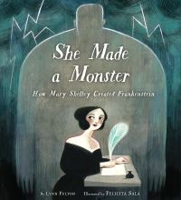 Book Cover for She Made a Monster by Lynn Fulton