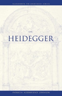Book Cover for On Heidegger by Patricia Johnson