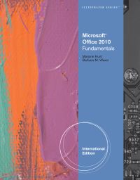 Book Cover for Microsoft Office 2010 by Marjorie Hunt, Barbara Waxer