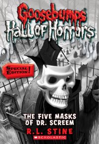 Book Cover for The Five Masks of Dr. Screem by R L Stine