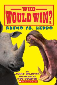 Book Cover for Rhino Vs. Hippo (Who Would Win?) by Jerry Pallotta