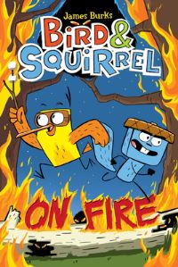Book Cover for Bird & Squirrel on Fire by James Burks