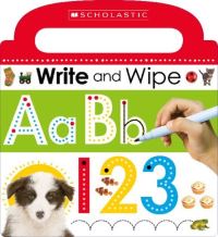 Book Cover for Write and Wipe ABC 123 by Scholastic