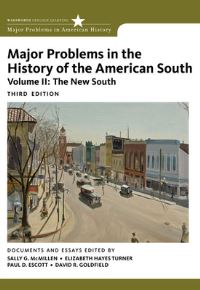 Book Cover for Major Problems in the History of the American South by Sally Gregory McMillen