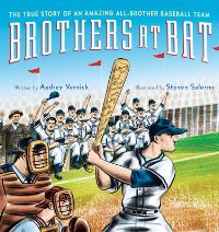 Book Cover for Brothers at Bat by Audrey Vernick, Steven Salerno