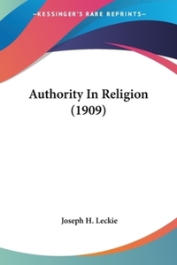 Book Cover for Authority In Religion (1909) by Charles Dickens