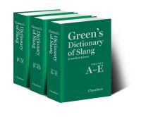 Book Cover for Green's Dictionary of Slang by Jonathon Green