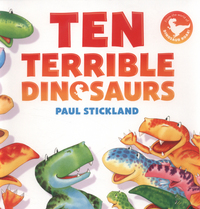 Book Cover for Ten Terrible Dinosaurs by Paul Stickland