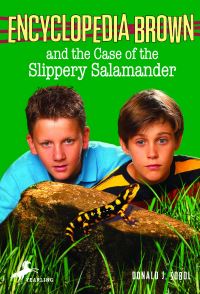 Book Cover for Encyclopedia Brown and the Case of the Slippery Salamander by Donald J Sobol, Warren Chang