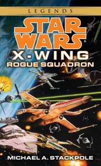 Book Cover for Rogue Squadron by Michael A Stackpole, Copyright Paperback Collection Library of Congress