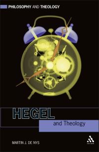 Book Cover for Hegel and Theology by Martin J De Nys