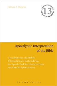 Book Cover for Apocalyptic Interpretation of the Bible by Prof Dr Gerbern S Oegema