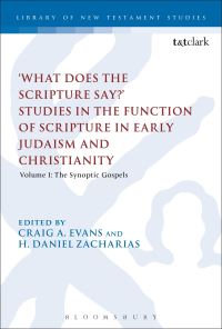 Book Cover for 'What Does the Scripture Say?' Studies in the Function of Scripture in Early Judaism and Christianity. Volume 1 The Synoptic Gospels by Craig A. Evans, Danny Zacharias