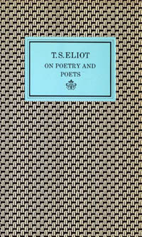 Book Cover for ON POETRY AND POETS by TS Eliot