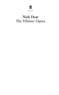 Book Cover for The Villain's Opera by Nick Dear