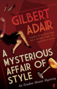 Book Cover for A Mysterious Affair of Style by Gilbert Adair