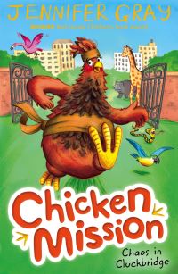Book Cover for Chaos in Cluckbridge by Jennifer Gray