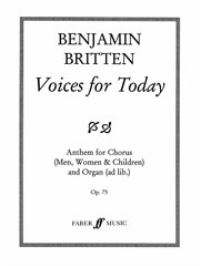 Book Cover for Voices For Today by Benjamin Britten