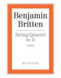 Book Cover for String Quartet in D by Benjamin Britten