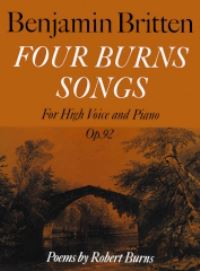 Book Cover for Four Burns Songs by Benjamin Britten