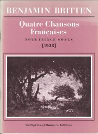 Book Cover for Quatre Chansons Françaises by Benjamin Britten