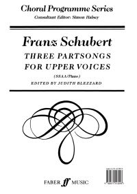 Book Cover for Three Partsongs by Franz Schubert