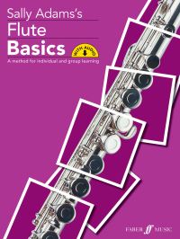 Book Cover for Sally Adams's Flute Basics Pupil's Book by Sally Adams, Drew Hillier