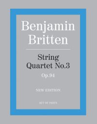 Book Cover for String Quartet No.3 by Benjamin Britten