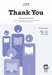 Book Cover for Thank You by David Lawrence
