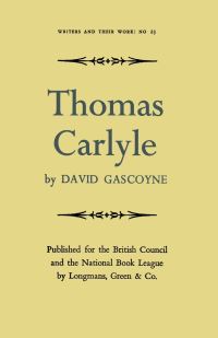 Book Cover for Thomas Carlyle by David Gascoyne