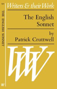 Book Cover for The English Sonnet by P. Cruttwell