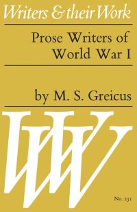 Book Cover for Prose Writers of World War 1 by Michael Sigmund Greicus, Ian Scott-Kilvert