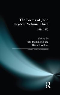 Book Cover for The Poems of John Dryden. Vol. 3 1686-1693 by John Dryden, Paul Hammond, David Hopkins