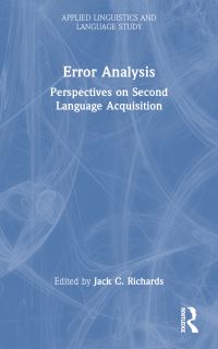 Book Cover for Error Analysis by Jack C Richards