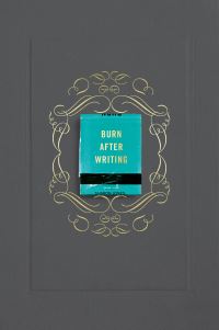 Book Cover for Burn After Writing (Gray) by Sharon Jones