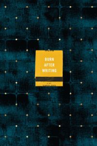 Book Cover for Burn After Writing (Dots) by Sharon Jones