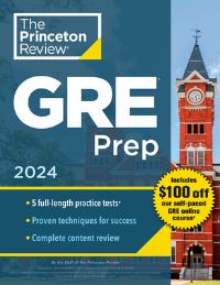 Book Cover for GRE Prep, 2024 by 