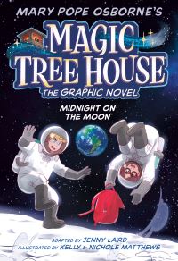 Book Cover for Midnight on the Moon Graphic Novel by Mary Pope Osborne, Jenny Laird
