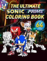 Book Cover for The Ultimate Sonic Prime Coloring Book by Patrick Spaziante