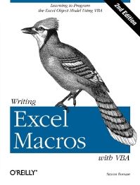 Book Cover for Writing Excel Macros With VBA by Steven Roman