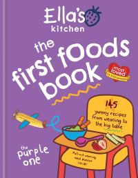 Book Cover for The First Foods Book. The Purple One by Ellas Kitchen Firm