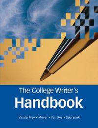 Book Cover for The College Writer's Handbook by Randall VanderMey