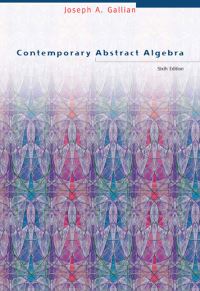 Book Cover for Contemporary Abstract Algebra by Joseph A Gallian