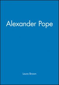 Book Cover for Alexander Pope by Laura Brown