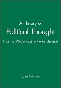 Book Cover for A History of Political Thought by Janet Coleman