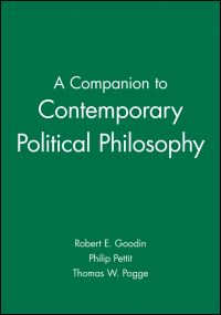 Book Cover for A Companion to Contemporary Political Philosophy by Robert E Goodin, Philip Pettit