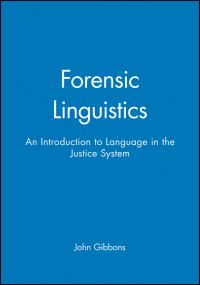 Book Cover for Forensic Linguistics by John Gibbons