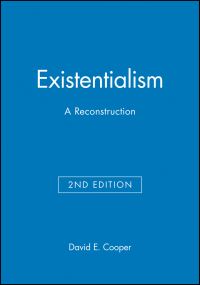 Book Cover for Existentialism by David E Cooper
